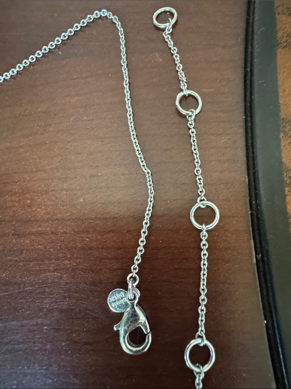 Alexis Bittar Pale Aqua Circular Pendant Necklace - Picture 5 of 9